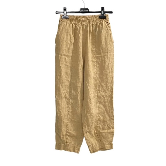 CLAIRE DESJARDINS Linen Cropped Ankle Pants
Camel XS - Picture 1 of 3